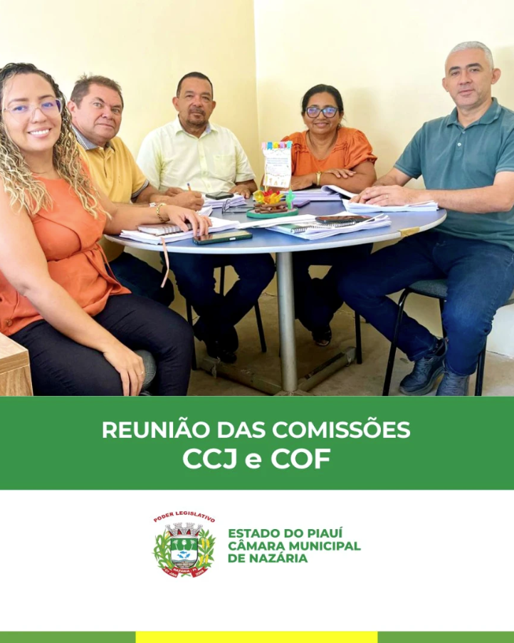 Comissões da Câmara de Nazária realizam reunião para análise de Projetos de Lei